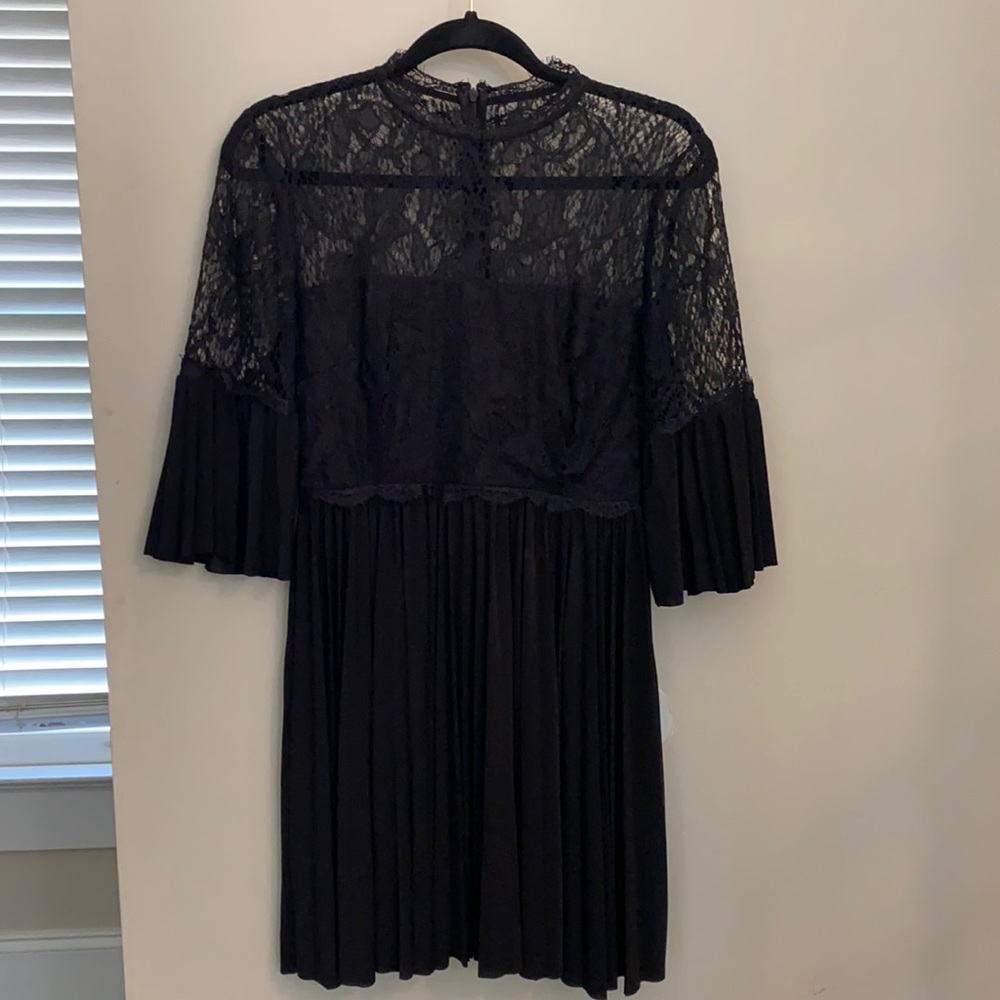 ASOS black lace mini dress